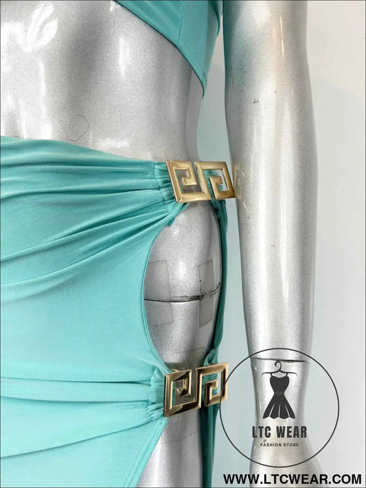 Two-piece Matching Skirt Set,bandeau-style