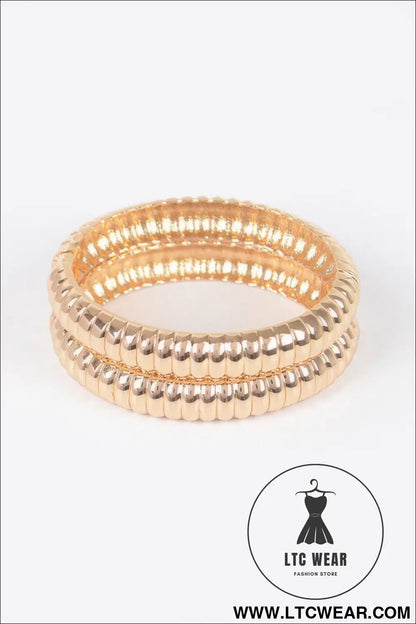 Two Pieces Set Metal Bangle