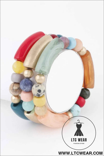 Two Toned Bead Bracelet