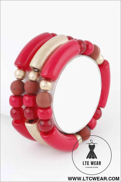 Two Toned Bead Bracelet
