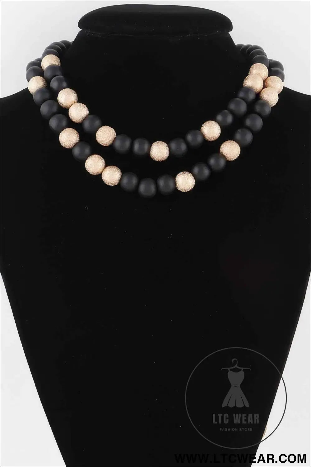 Two Toned Bead Necklace