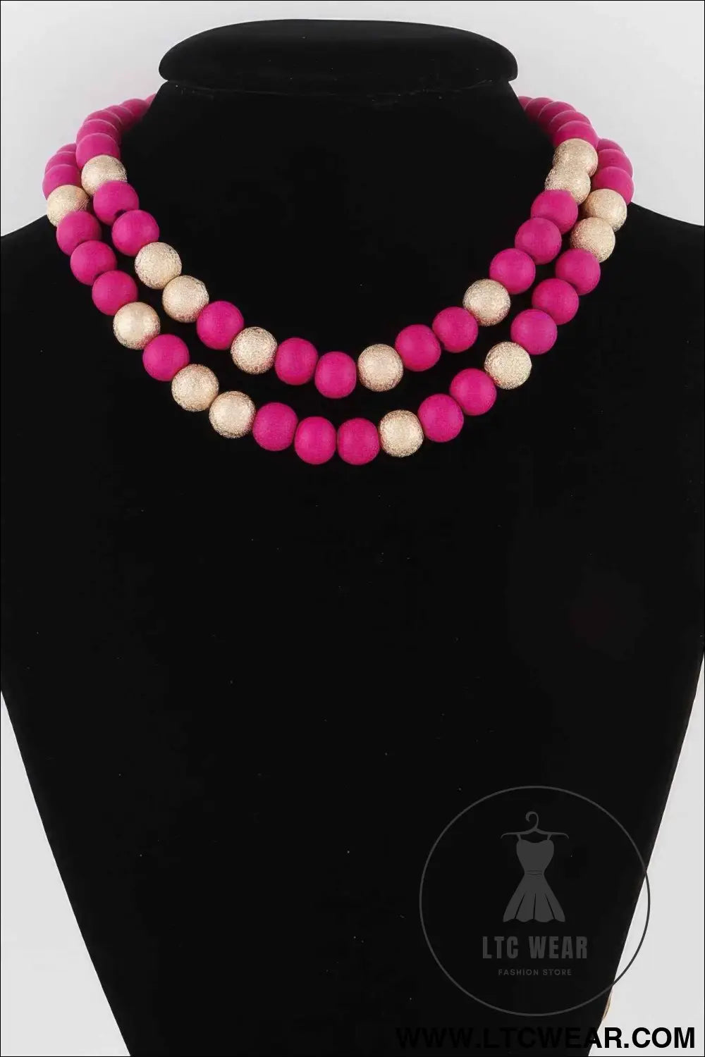 Two Toned Bead Necklace