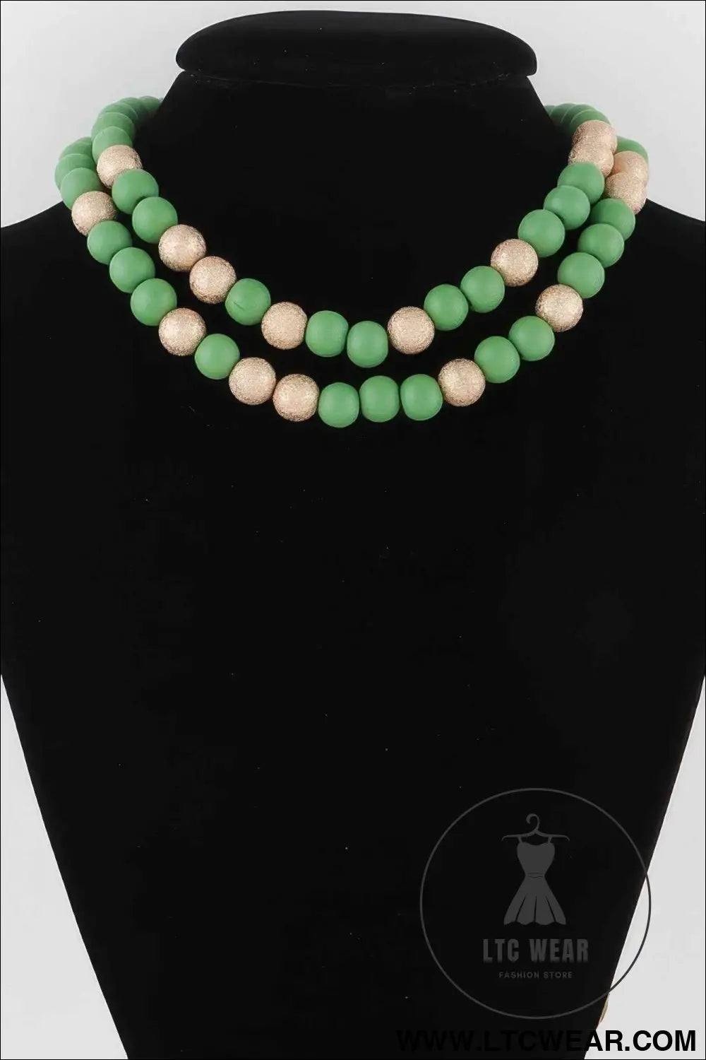 Two Toned Bead Necklace
