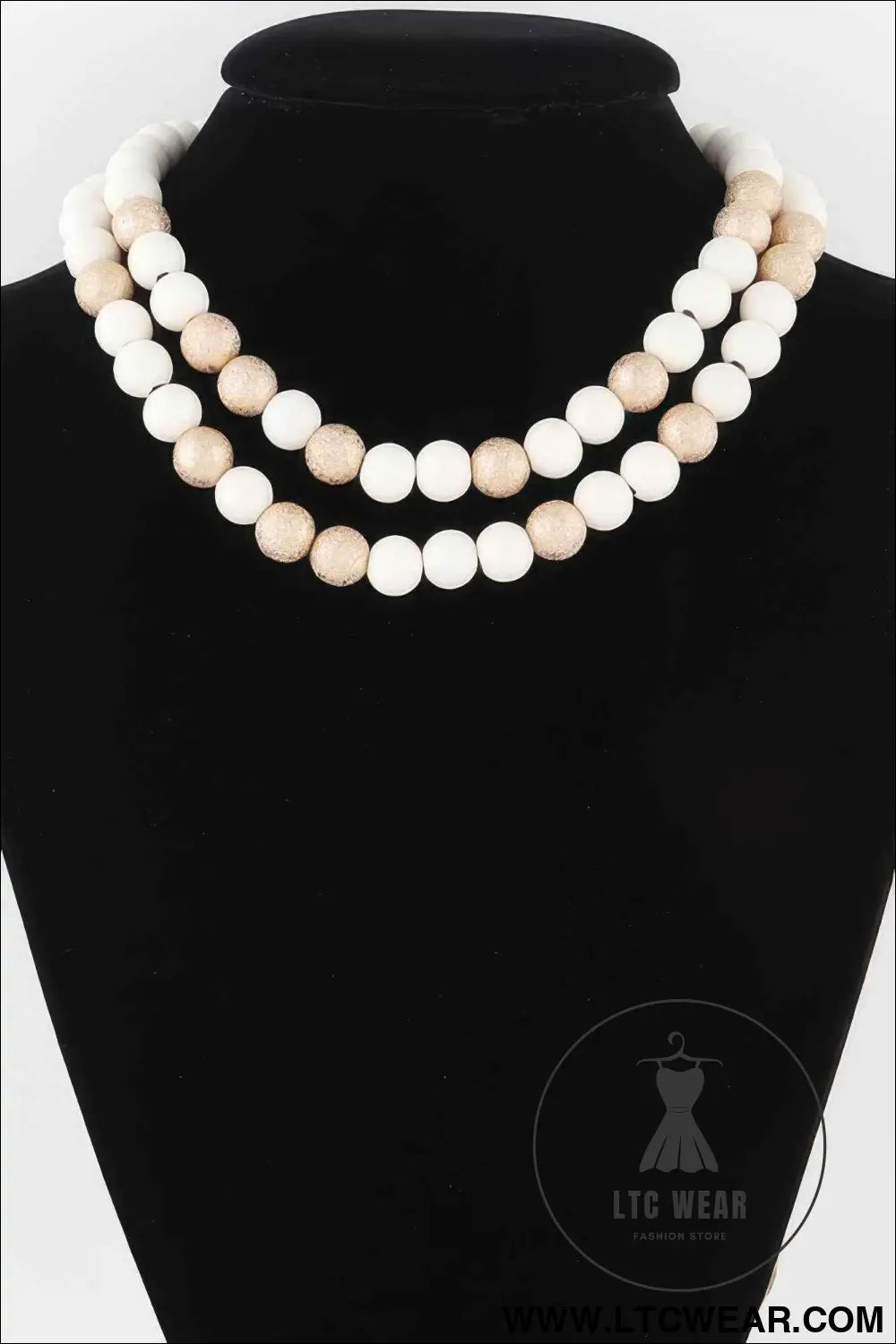 Two Toned Bead Necklace