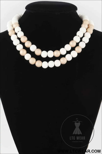 Two Toned Bead Necklace