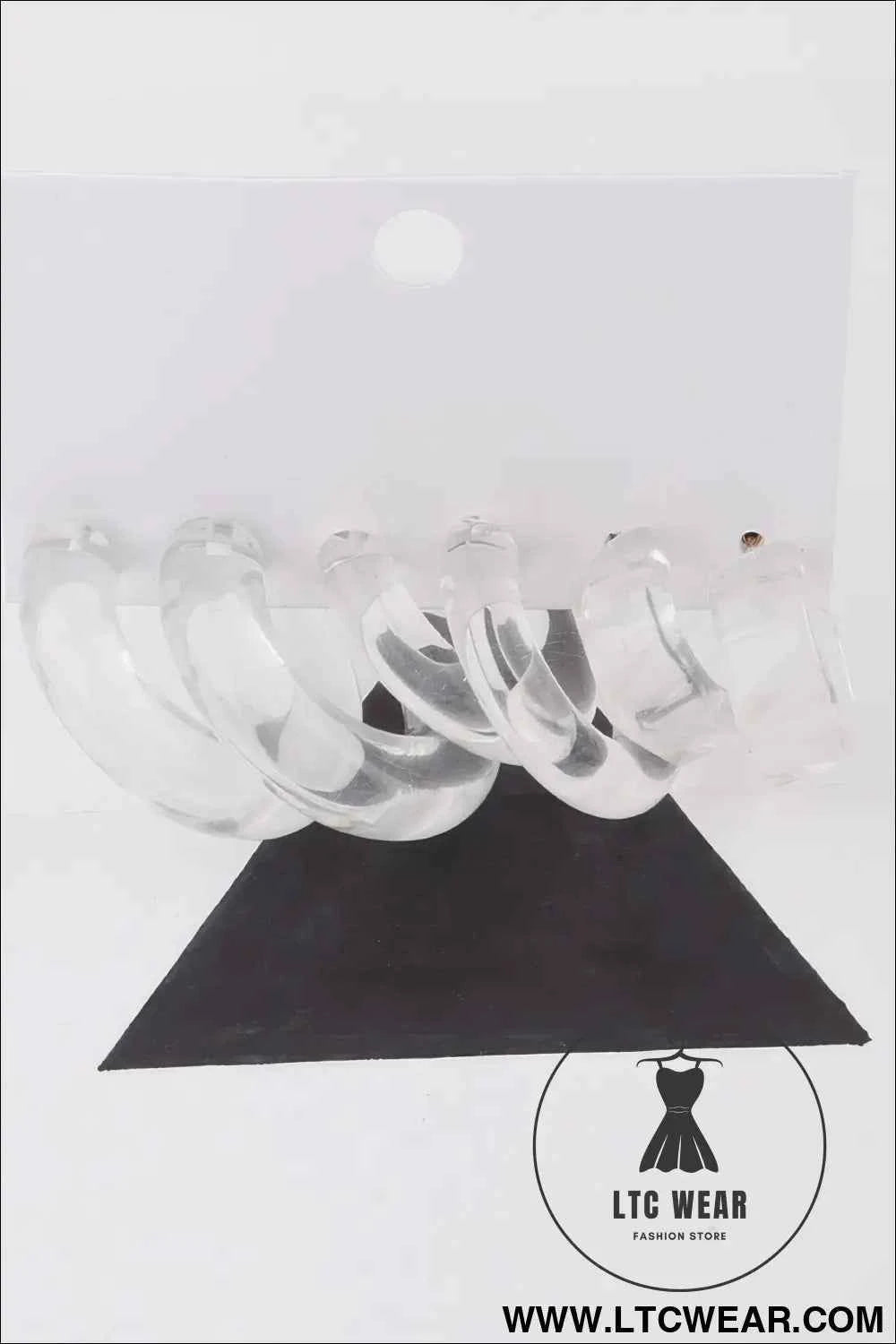 Two Toned Hoop Earrings Set