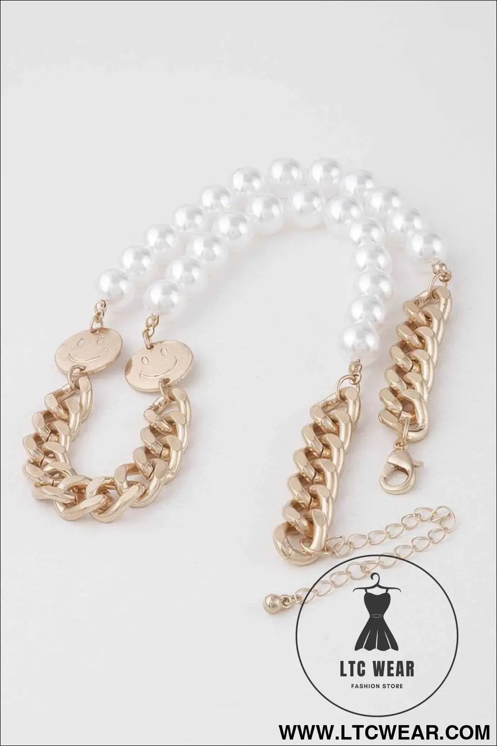 Two Toned Pearl N Bead Necklace