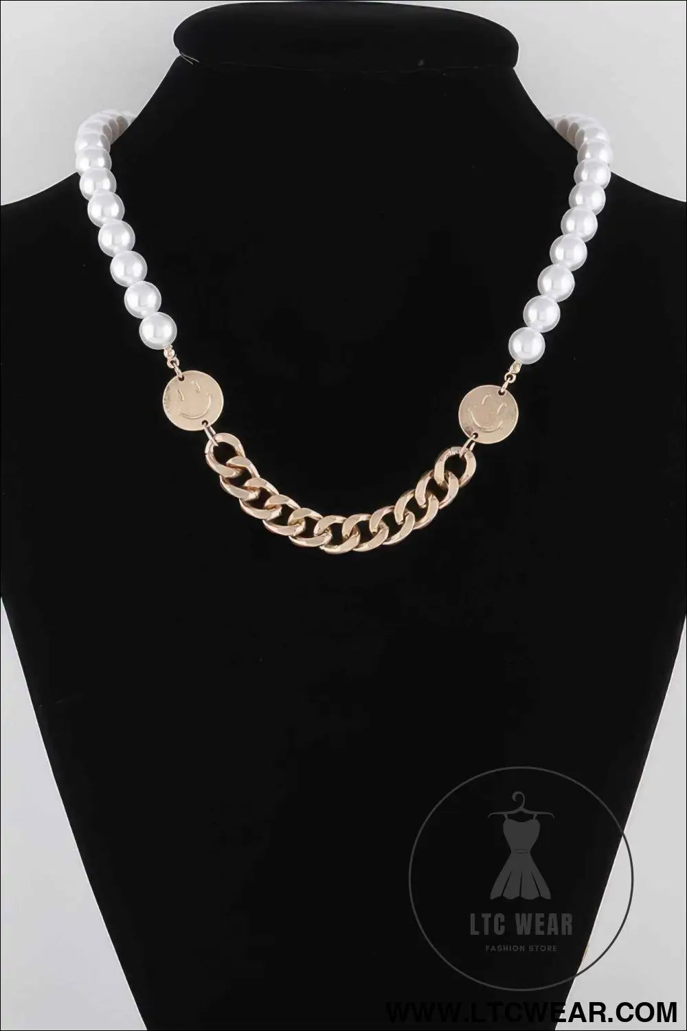 Two Toned Pearl N Bead Necklace