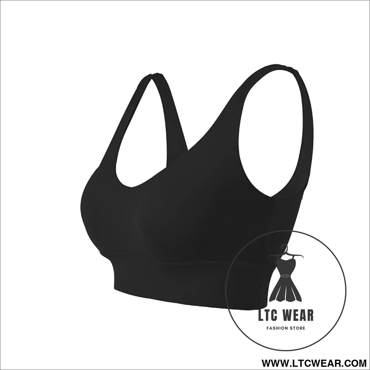 Ultimate support sports bra: fierce & fabulous fit - black / s