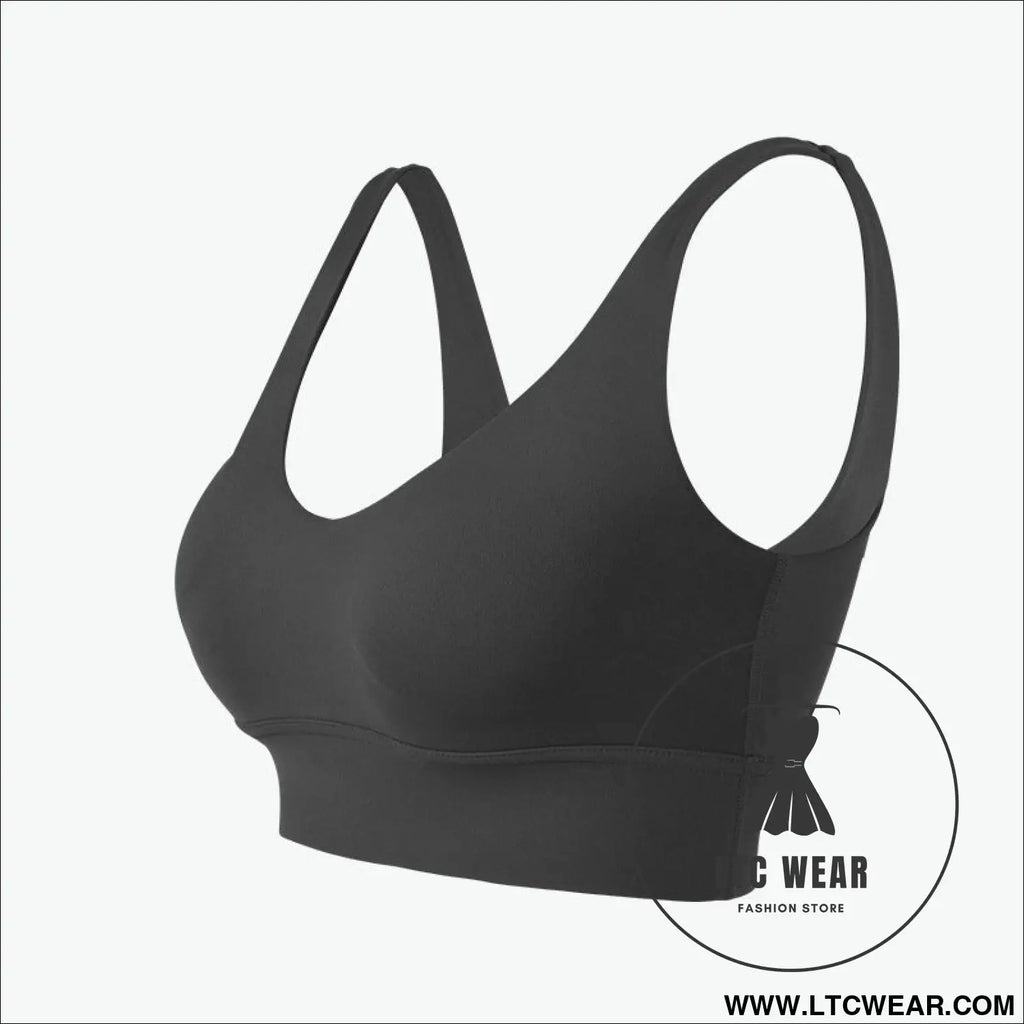 Ultimate support sports bra: fierce & fabulous fit - graphite gray / s