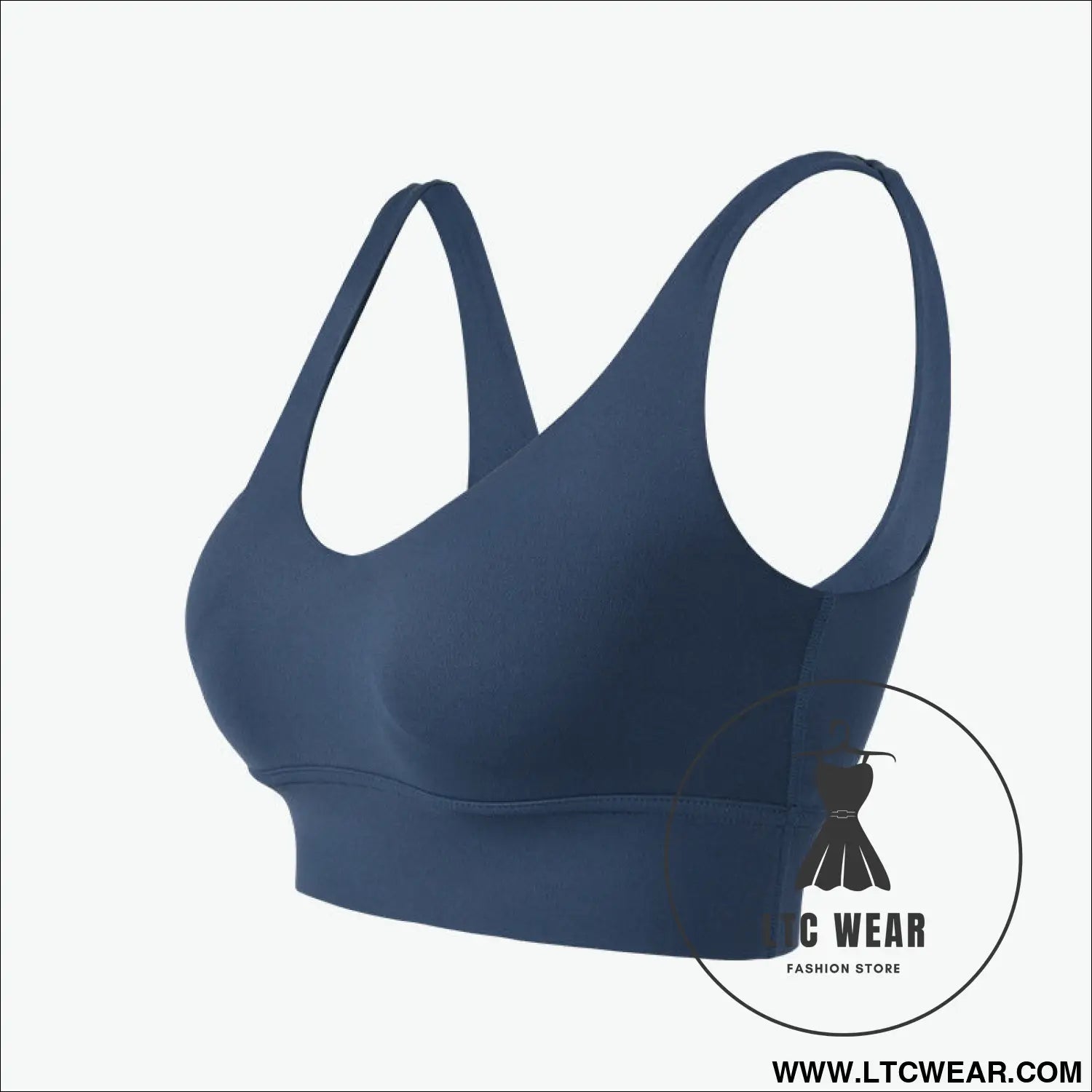 Ultimate support sports bra: fierce & fabulous fit - ink blue / s