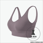 Ultimate support sports bra: fierce & fabulous fit - moon rock color / s