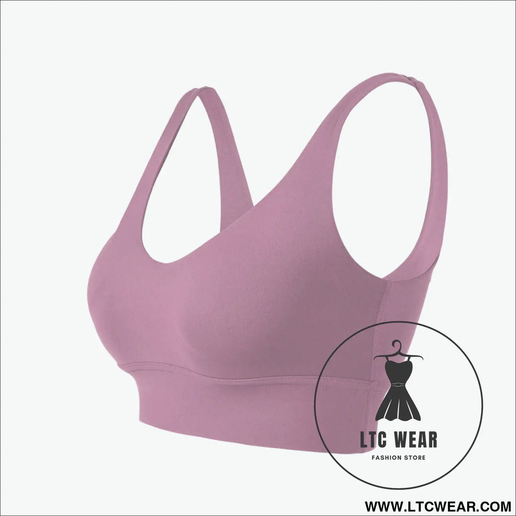 Ultimate support sports bra: fierce & fabulous fit - pink purple / s