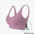 Ultimate support sports bra: fierce & fabulous fit - pink purple / s