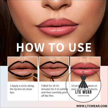 Ultimate Waterproof Lip Color: Brown Peel-Off Tint - L.T.C Wear Online Fashion Store