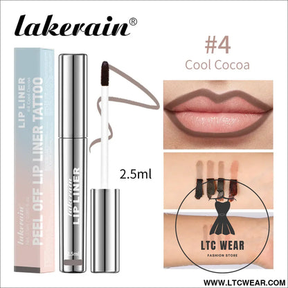 Ultimate Waterproof Lip Color: Brown Peel-Off Tint - L.T.C Wear Online Fashion Store
