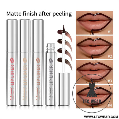 Ultimate Waterproof Lip Color: Brown Peel-Off Tint - L.T.C Wear Online Fashion Store