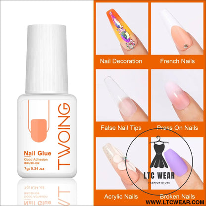 Ultra-Strong 7g Nail Glue for Lasting False Nail Adhesion - L.T.C Wear Online Fashion Store