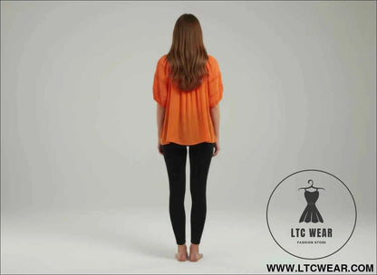 Unique Spectrum Blouse - Solid Short Sleeve Style for Effortless Elegance