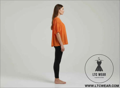 Unique Spectrum Blouse - Solid Short Sleeve Style for Effortless Elegance