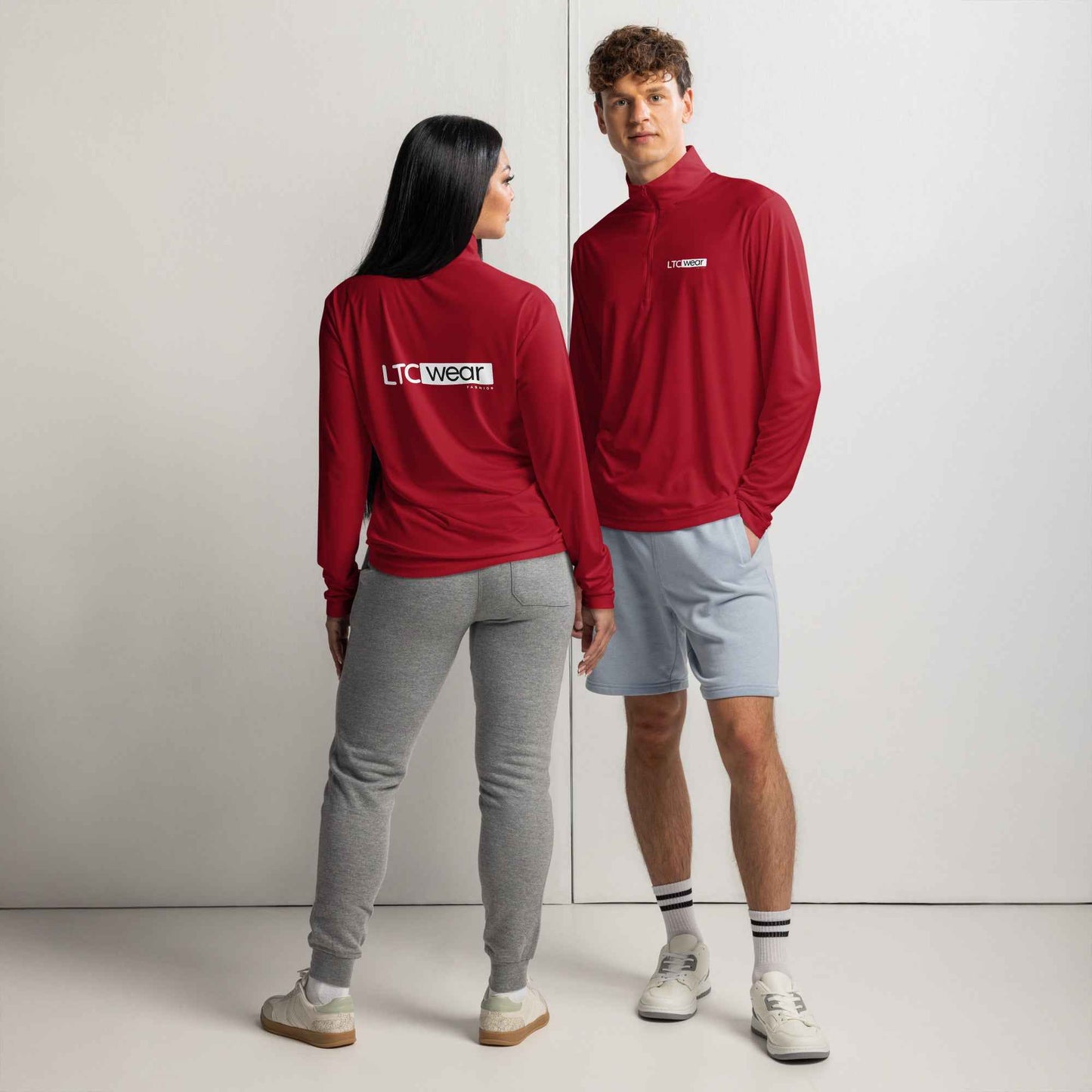Lightweight quarter-zip pullover