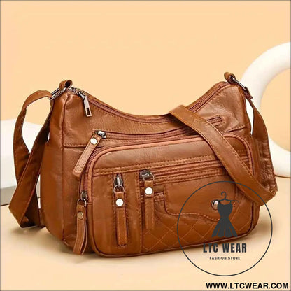 Unisex Square Crossbody Bag Stylish Casual MultiLayered