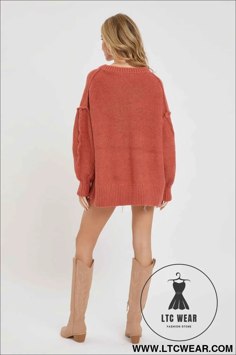 V Neck Oversized Sweater