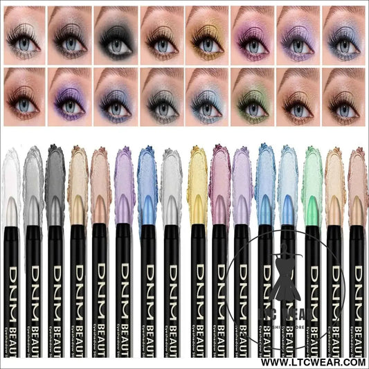 Vibrant Pearlescent Eyeliner: 16 Colors for Stunning Eyes