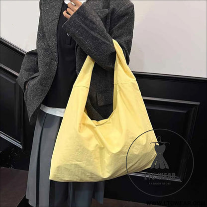 Vintage Hong Kong Nylon Tote Chic  Spacious Commuter Bag