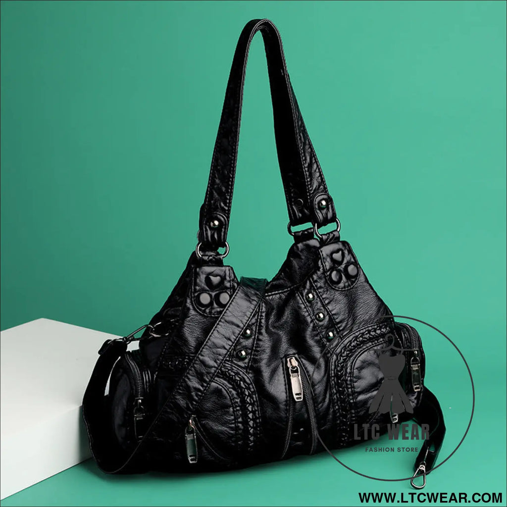 Vintage women’s handbag large capacity single shoulder crossbody bag