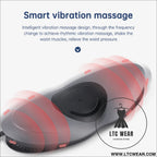 Waist massager lumbar traction inflatable hot compress back cervical stretcher massage air pressure reduce relief pain