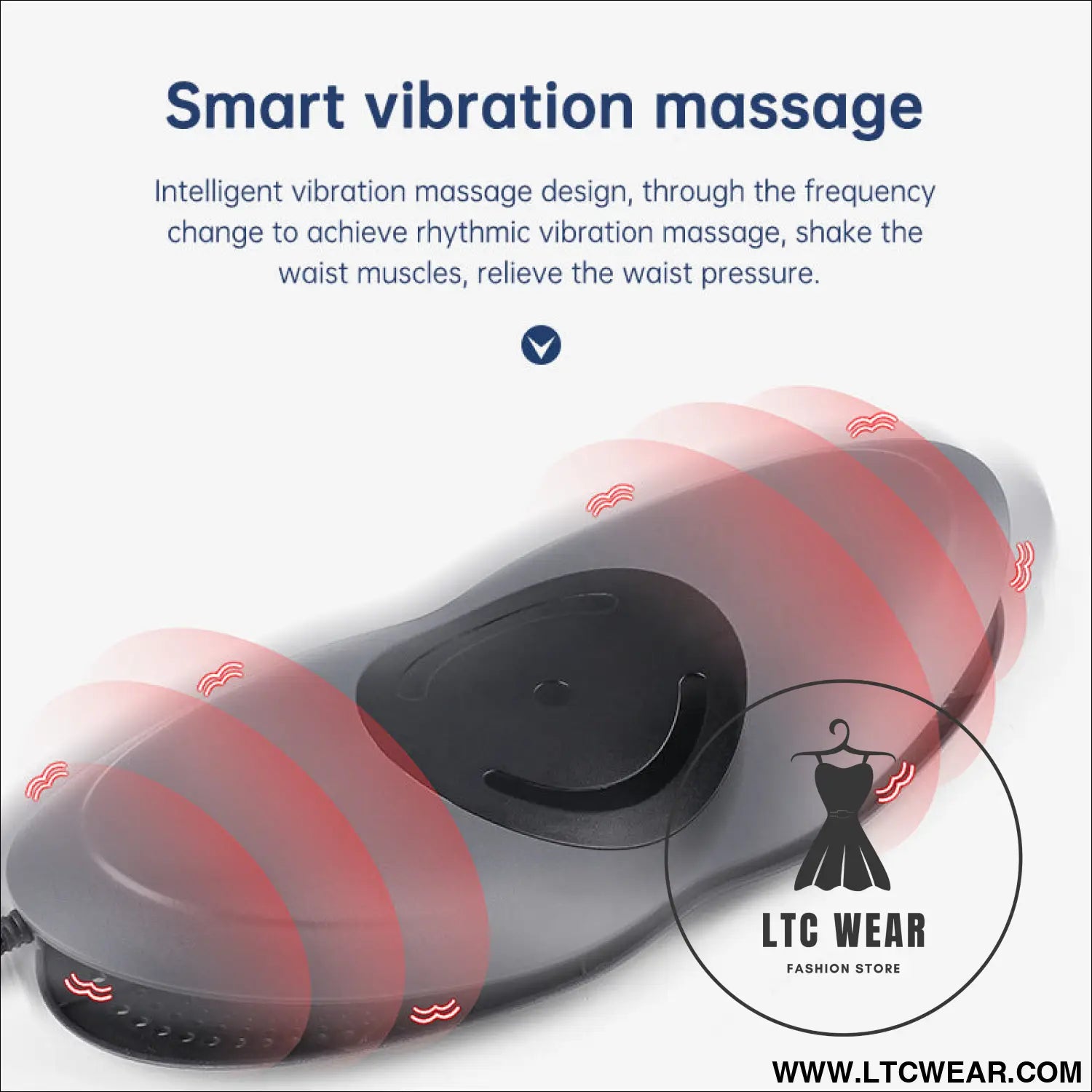 Waist massager lumbar traction inflatable hot compress back cervical stretcher massage air pressure reduce relief pain