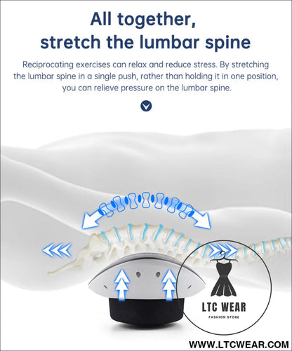 Waist massager lumbar traction inflatable hot compress back cervical stretcher massage air pressure reduce relief pain