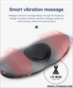 Waist massager lumbar traction inflatable hot compress back cervical stretcher massage air pressure reduce relief pain
