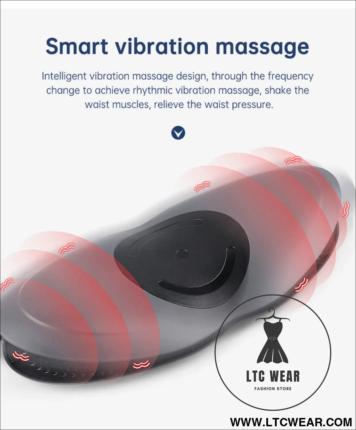 Waist massager lumbar traction inflatable hot compress back cervical stretcher massage air pressure reduce relief pain