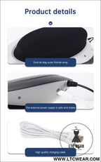 Waist massager lumbar traction inflatable hot compress back cervical stretcher massage air pressure reduce relief pain