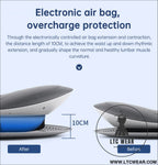 Waist massager lumbar traction inflatable hot compress back cervical stretcher massage air pressure reduce relief pain
