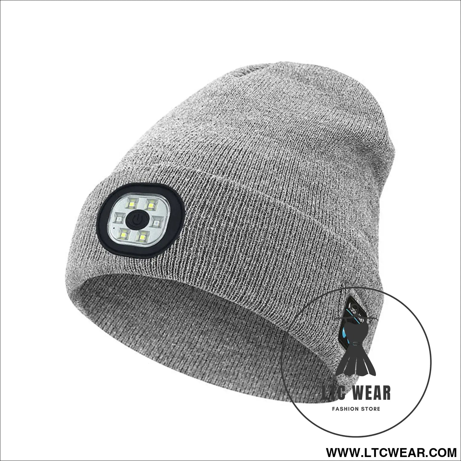 Warm led beanie with bluetooth 5.4 stereo usb rechargeable & 3-level adjustable light | music & heating winter hat