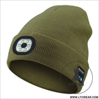 Warm led beanie with bluetooth 5.4 stereo usb rechargeable & 3-level adjustable light | music & heating winter hat