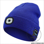 Warm led beanie with bluetooth 5.4 stereo usb rechargeable & 3-level adjustable light | music & heating winter hat