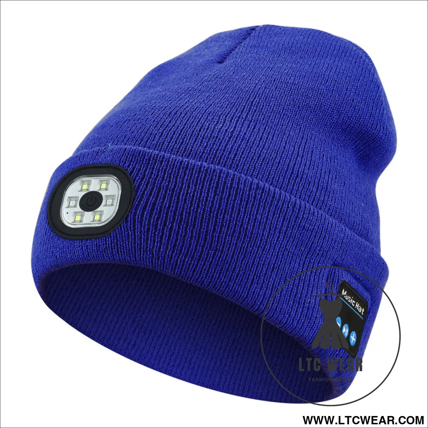 Warm led beanie with bluetooth 5.4 stereo usb rechargeable & 3-level adjustable light | music & heating winter hat