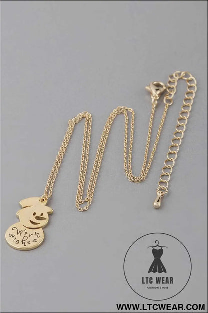Warm Wishes Snowman Necklace