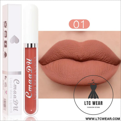 Waterproof Matte Liquid Lipstick - CmaaDu Red Elegance - L.T.C Wear Online Fashion Store
