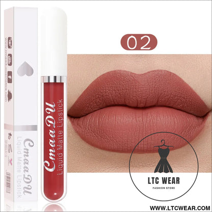 Waterproof Matte Liquid Lipstick - CmaaDu Red Elegance - L.T.C Wear Online Fashion Store