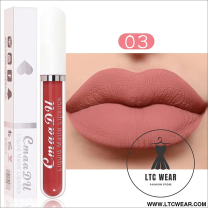 Waterproof Matte Liquid Lipstick - CmaaDu Red Elegance - L.T.C Wear Online Fashion Store