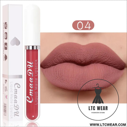 Waterproof Matte Liquid Lipstick - CmaaDu Red Elegance - L.T.C Wear Online Fashion Store