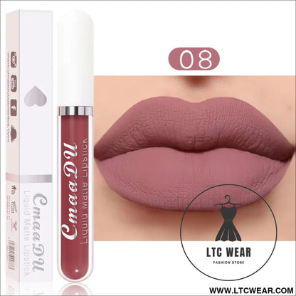 Waterproof Matte Liquid Lipstick - CmaaDu Red Elegance - L.T.C Wear Online Fashion Store
