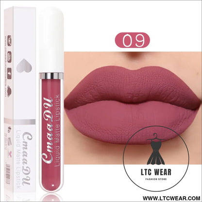 Waterproof Matte Liquid Lipstick - CmaaDu Red Elegance - L.T.C Wear Online Fashion Store