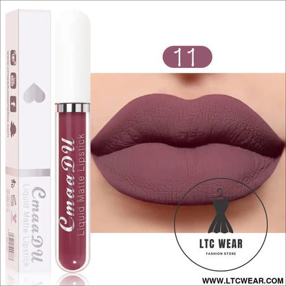Waterproof Matte Liquid Lipstick - CmaaDu Red Elegance - L.T.C Wear Online Fashion Store