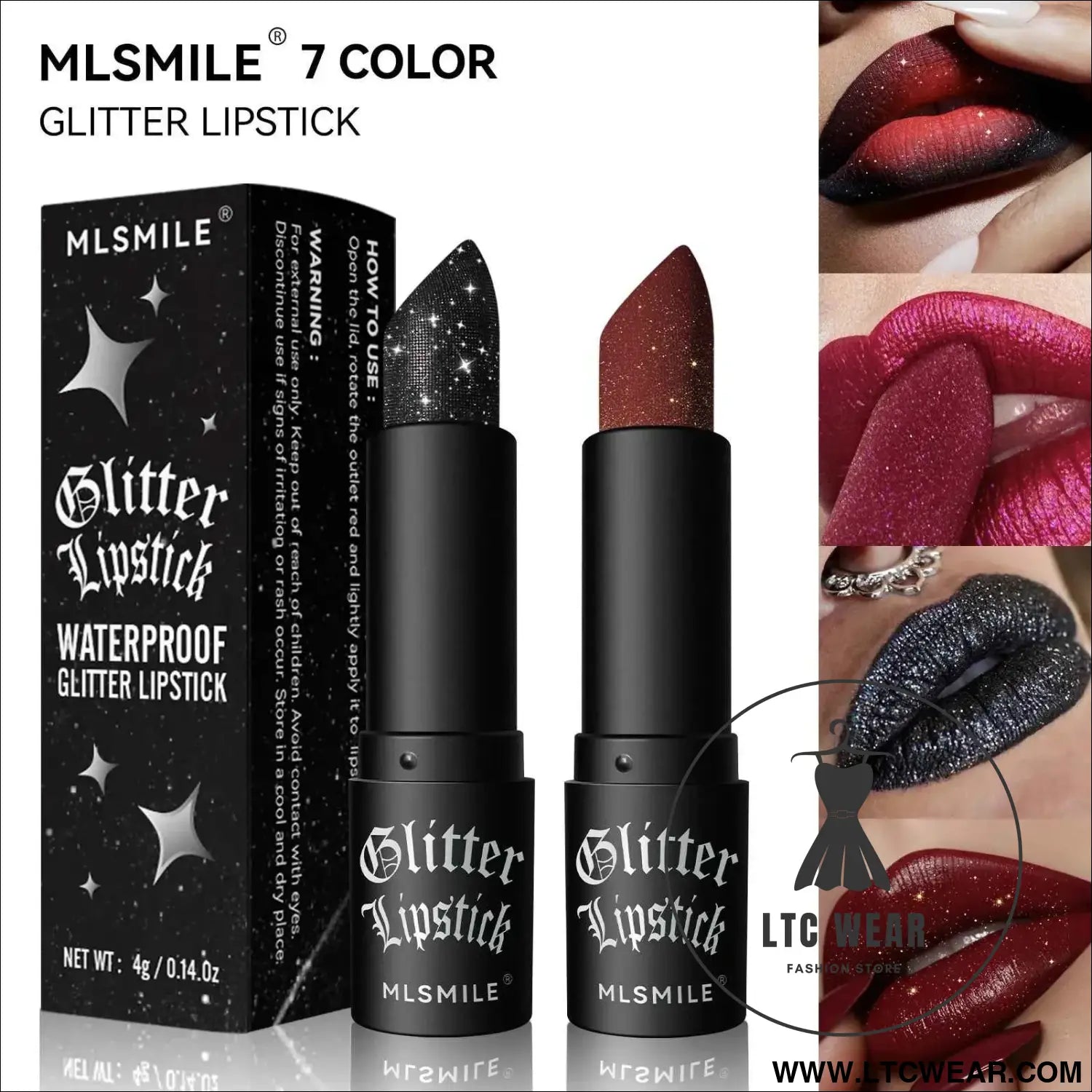 Waterproof Metallic Lip Gloss: 7 Shades of Glam